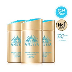 아넷사 퍼펙트 UV 선스크린 스킨케어 밀크 NA 60ml 3개