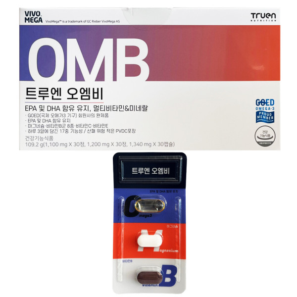 <b>트루엔</b> <b>트루엔</b> 오엠비 (정제 1100mg + 정제 1200mg + 캡슐 1340mg) x 30개입 / 써클