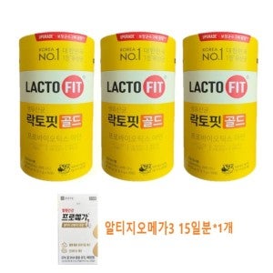 락토핏 종근당건강 락토핏 생유산균 골드 2g x 50포 알티지오메가3/15일분1개/무료증정   -g-