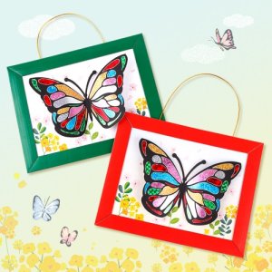 포일아트 나비액자유치원 어린이집 봄만들기 diy 키트 초등 미술 재료