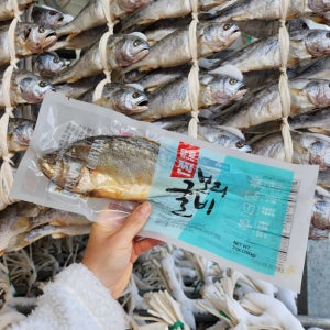 쑥물을 사용하여 쪄낸 부세 찐 보리굴비 3마리