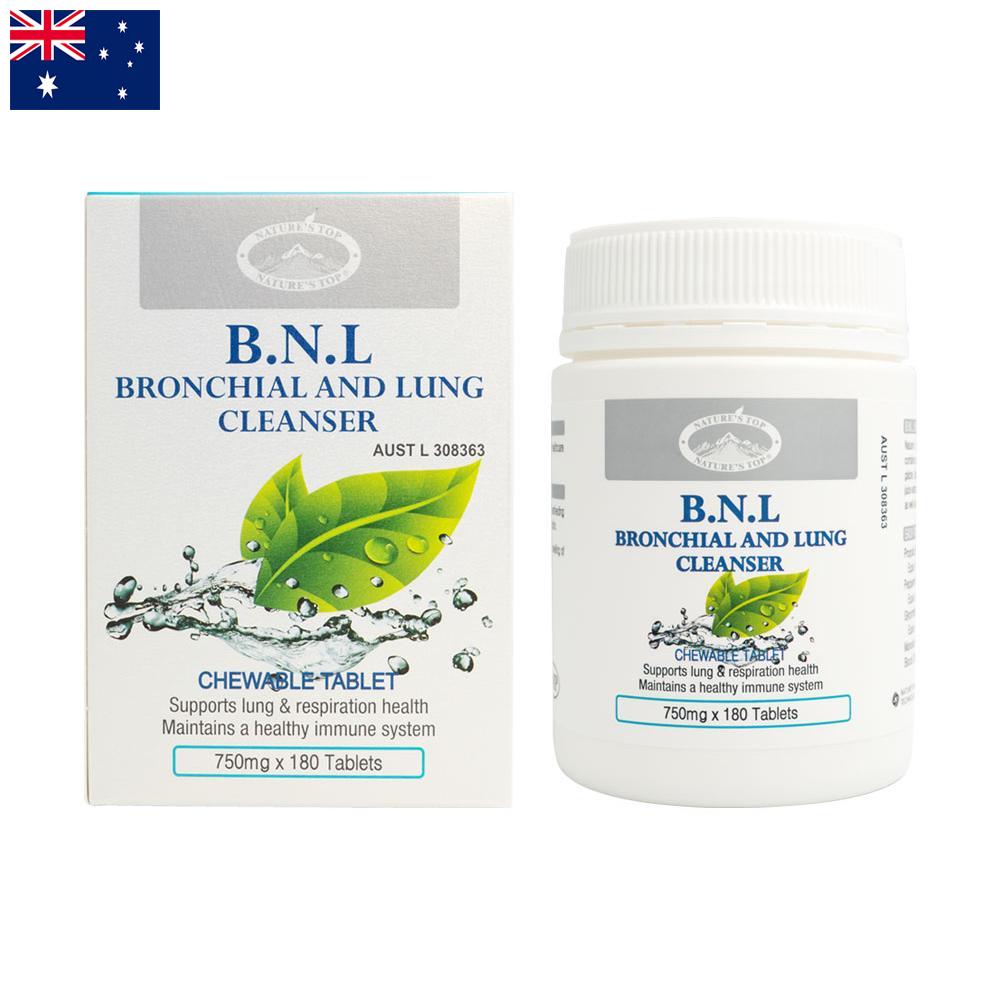 호주 네이처스탑 BNL 클렌져 기관지 폐건강 180정  1개