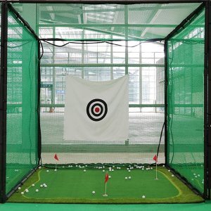 골프연습망 골프그물망 골프네트 타격 케이지 드라이빙 실내야외 high impact double back stop cloth with target training ball net