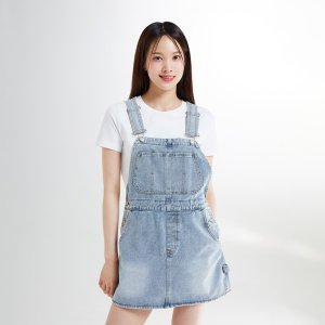 [스파오][여성용] 데님 오버롤 원피스 SPOJE26G01