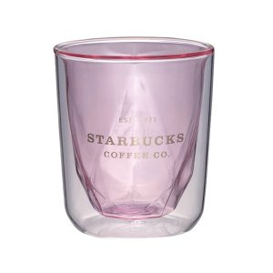 스타벅스 엔젤 더블 월 글라스 콜드 컵  핑크  237ml