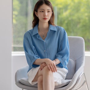 [MADE] 라드 카라 린넨 줄지 NB