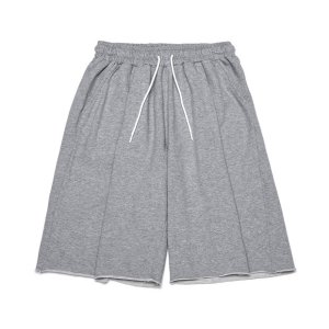 아노트 컷오프 와이드 하프 스웻팬츠 멜란지그레이 Cut Off Wide Half Sweatpants (Melange Grey)