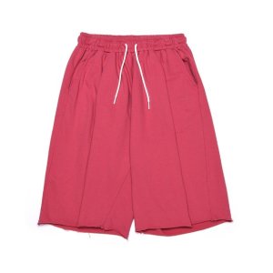 아노트 컷오프 와이드 하프 스웻팬츠 딥핑크 Cut Off Wide Half Sweatpants (Deep Pink)