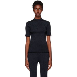 3.1필립림 반팔 티셔츠 E231 7302MLR BLACK MIDNIGHT BL019 여성 231283F095000