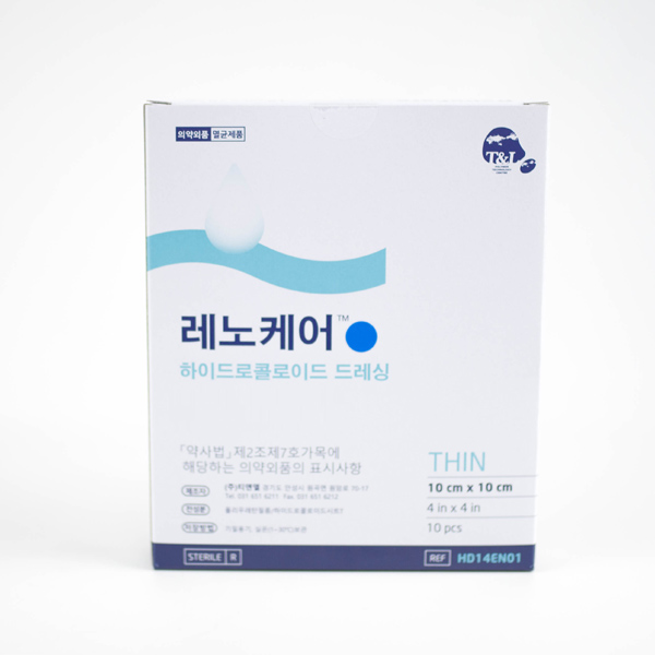 레노케어 자이누 컴포케어 패드형 THIN 10cm x 10cm 1매 하이드로콜로이드 습윤밴드  1개