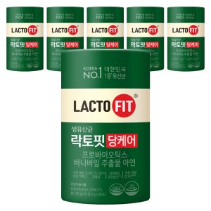 락토핏 당케어 유산균 60포, 6개