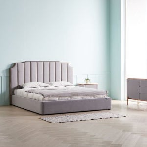 [모벨라][착불] 이든 로즈골드 패브릭 침대 Q_MPEDEN [갤러리아]