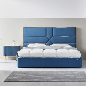 [모벨라][착불] 로라 로즈골드 패브릭 침대 Q_MPLAURA [갤러리아]