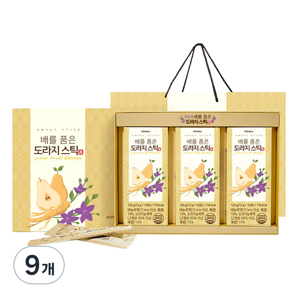 <b>위블리즈 배를 품은 도라지스틱</b> 진  120g  9개