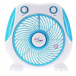 홍진테크 홍진 사파이어 10인치 박스팬 HJ-25FB 블루색상 날개 25cm 탁상용 선풍기