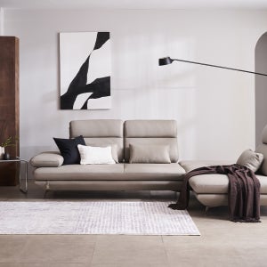 [주말특가~2/22까지]플랫 4인 오픈코너 스윙 전체 통가죽 소파