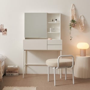 마르체 밀리 콘솔 수납 화장대+거울세트 800 BCM657C