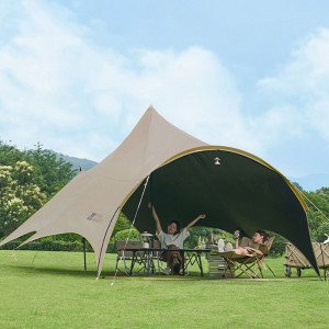 모비가든 모비가든 블랙코팅 캠핑 초대형 그늘막 쉘터 헥사 하비 타프 타프쉘 바로출고