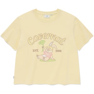 [커버낫 우먼] 우먼 씨팅 클로버니 티셔츠 Light Yellow CO2402ST98LY