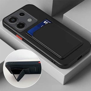 샤오미홍미노트13 포코X6 프로 5G 풀커버 실리콘 소프트 슬림 카드수납 홀더 지갑 거치대 핸드폰 케이스