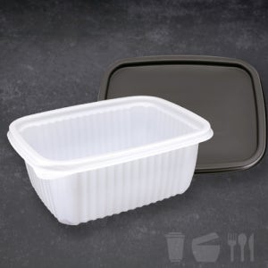 사각 미니탕(대) 21168-300세트 사각밀폐용기 밤색뚜껑 일회용기