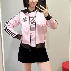 아디다스 베켄바우어 트랙 탑 져지 저지 자켓 여성 클리어 핑크 IR6088 IR6088