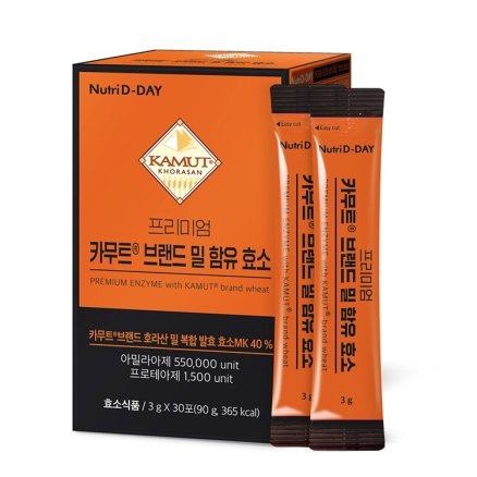 아람 뉴트리디데이 카무트 브랜드 밀 함유 효소 3g x 30포