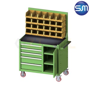 승민테크 다용도 공구 보관함 (KTW95-6024(A)) 공구다이 툴 부품 보관 박스 공구카트