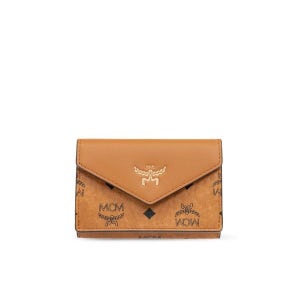 MCM 로고 엠보스드 폴드오버 지갑 MYSEATA01CO0 COGNAC BROWN 여성