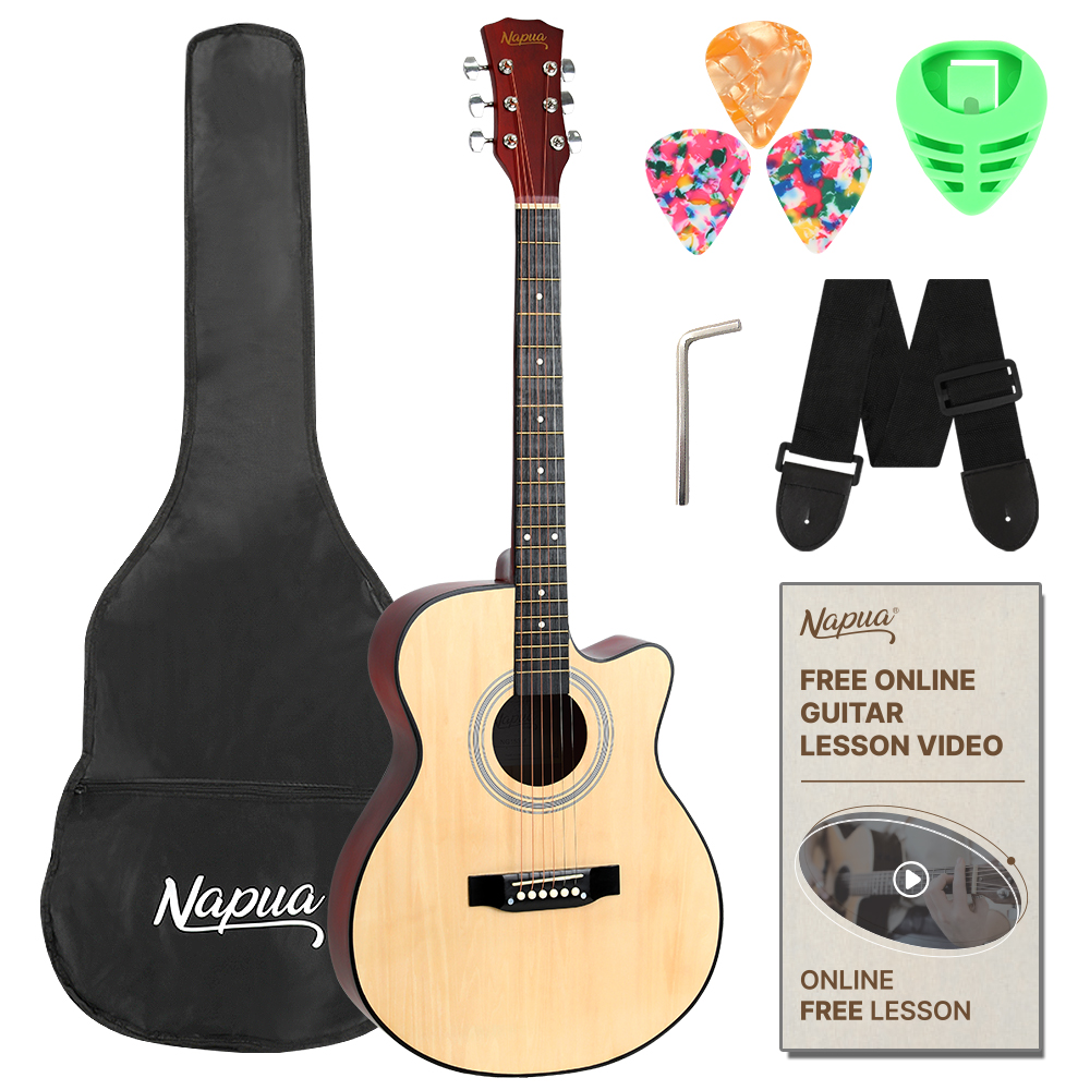 나푸아 OM바디 입문용 통기타 입문 연습용 초보기타 독학 NG153M