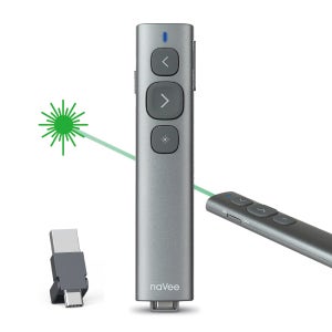 청연엠엔에스 NAVEE 그린레이저포인터 무선프리젠터 NV199-PPT450