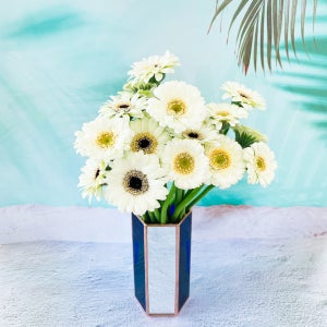 거울 포인트 쭉쭉이 육각 화병, 이번생은글라쓰
