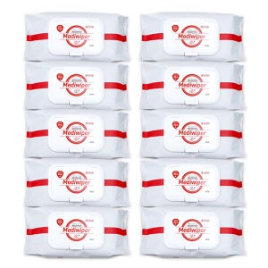 메디와이퍼 손소독티슈 80매 10개 휴대 의약외품 살균