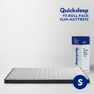 퀵슬립 V3 메모리폼 슬림매트리스 토퍼 싱글 S
