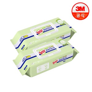3M 베이직 더블액션 물걸레 청소포 대형 60매