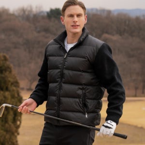 [짐브로] 덕다운 니트 경량 패딩 E