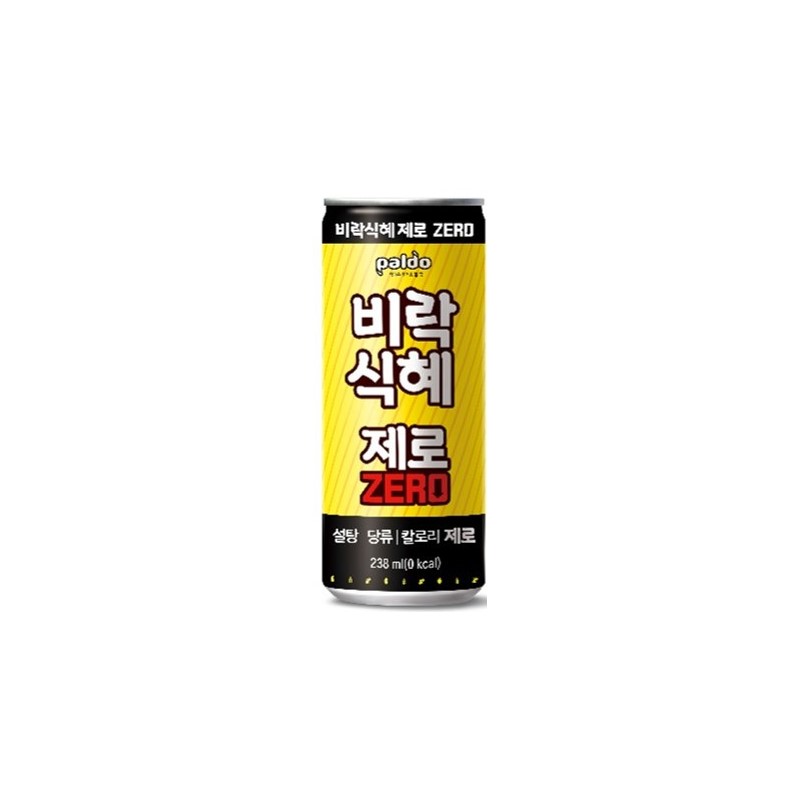 팔도 비락 제로식혜 캔음료수 238ml-24캔