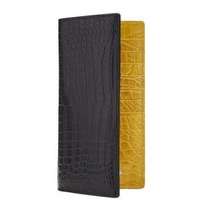 악어가죽 장지갑  Matt Black/Yellow