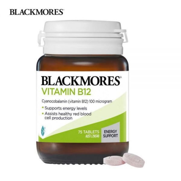 <b>블랙모어스 비타민B12</b> 에너지 서포트 75정