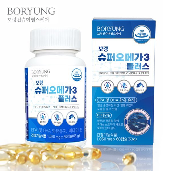 보령 슈퍼<b>오메가3플러스</b> 60캡슐(2개월분)