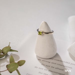 땅을담은 페리도트 14k골드반지, 이음 ieumm