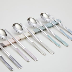 프리스틴 [4+1] 그립감 좋은 더 깨끗한 국산 수저세트 5인 할인 패키지 - 식세기 가능