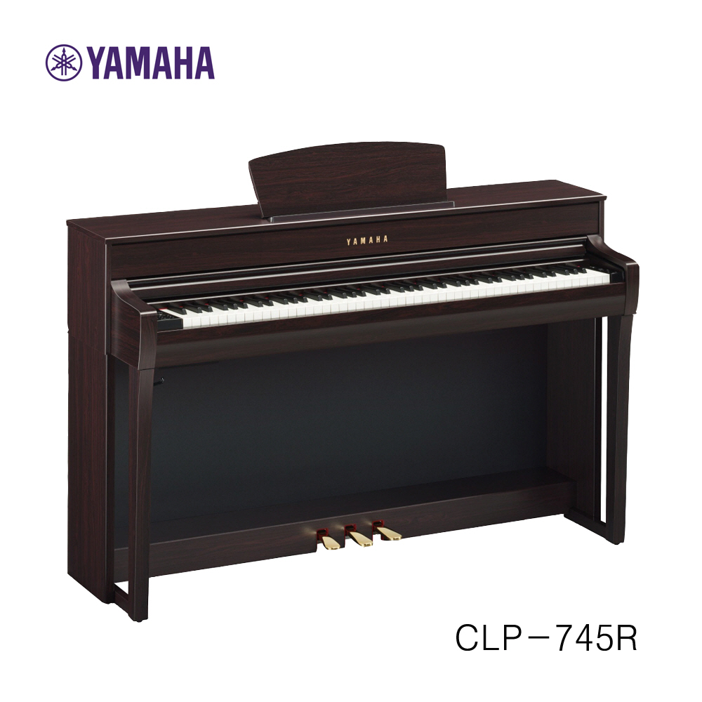 야마하 디지털피아노 CLP-745 CLP745 헤드폰,매트 화이트