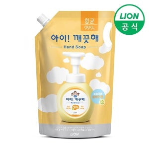 [라이온코리아] 아이깨끗해 폼 핸드워시 대용량 1.8L 스파우트(순)