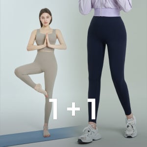 컬러 플렉스 에어핏 힙업 레깅스 1+1 레드요가복