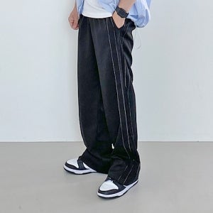 언더70 사이드 스티치 밴딩슬랙스,키작은남자,키작남,코디