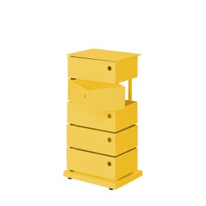 [5월 순차 출고] 도터스 5단 피봇 캐비넷 옐로우