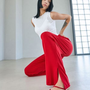 [데비웨어] 여성 요가복 DEVI-B0077-레드 필라테스 나디안 하렘팬츠 5006656138