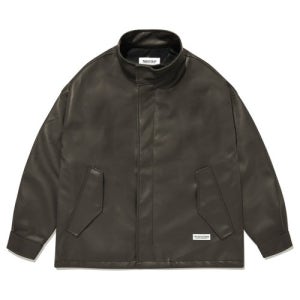 [세인트페인] SP 비건 레더 M51 크롭 필드 쟈켓-브라운 202200913
