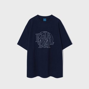 [다이아몬드 레이라] (Diamondlayla) DML Stitch Logo Short Sleeve T-shirt T78 Navy